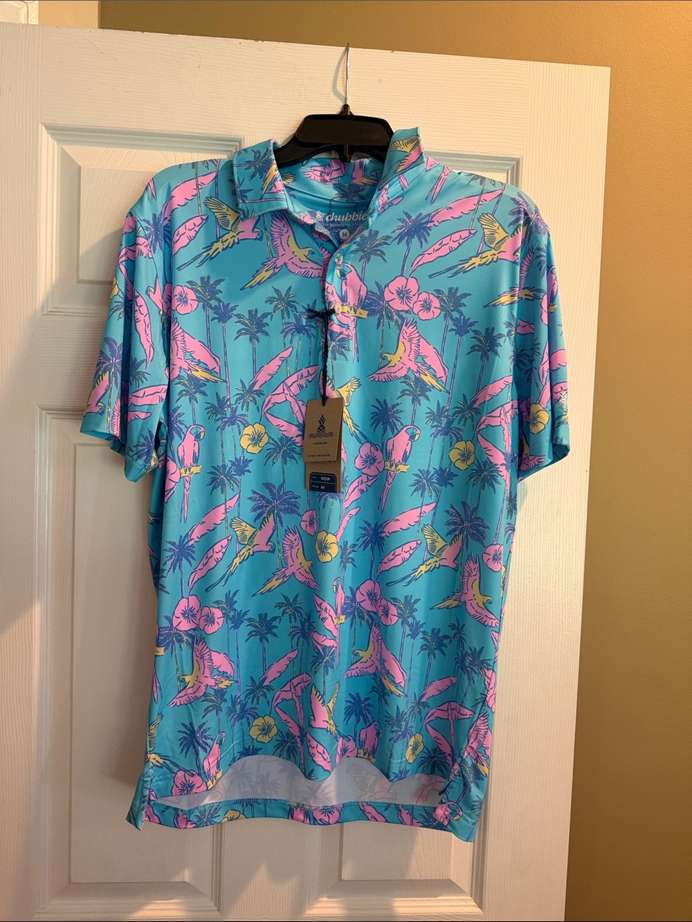 Chubbies “The Flock Party” Polo NWT